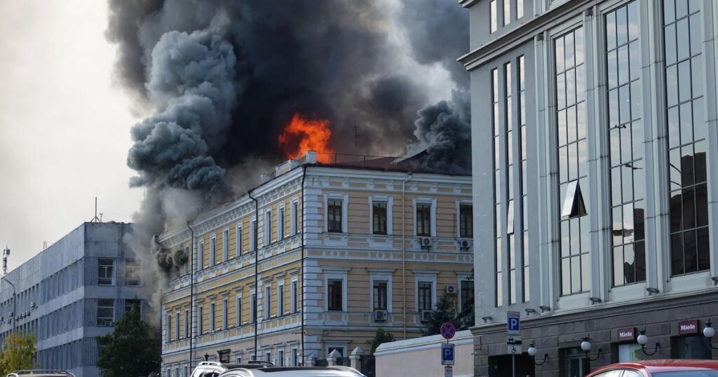 Russian strikes on Ukraine kill at least 7, including woman at Kyiv’s National Academy of Sciences