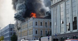 Russian strikes on Ukraine kill at least 7, including woman at Kyiv’s National Academy of Sciences