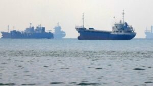 Container ship sinks in Strait of Hormuz as Iran steps up attacks